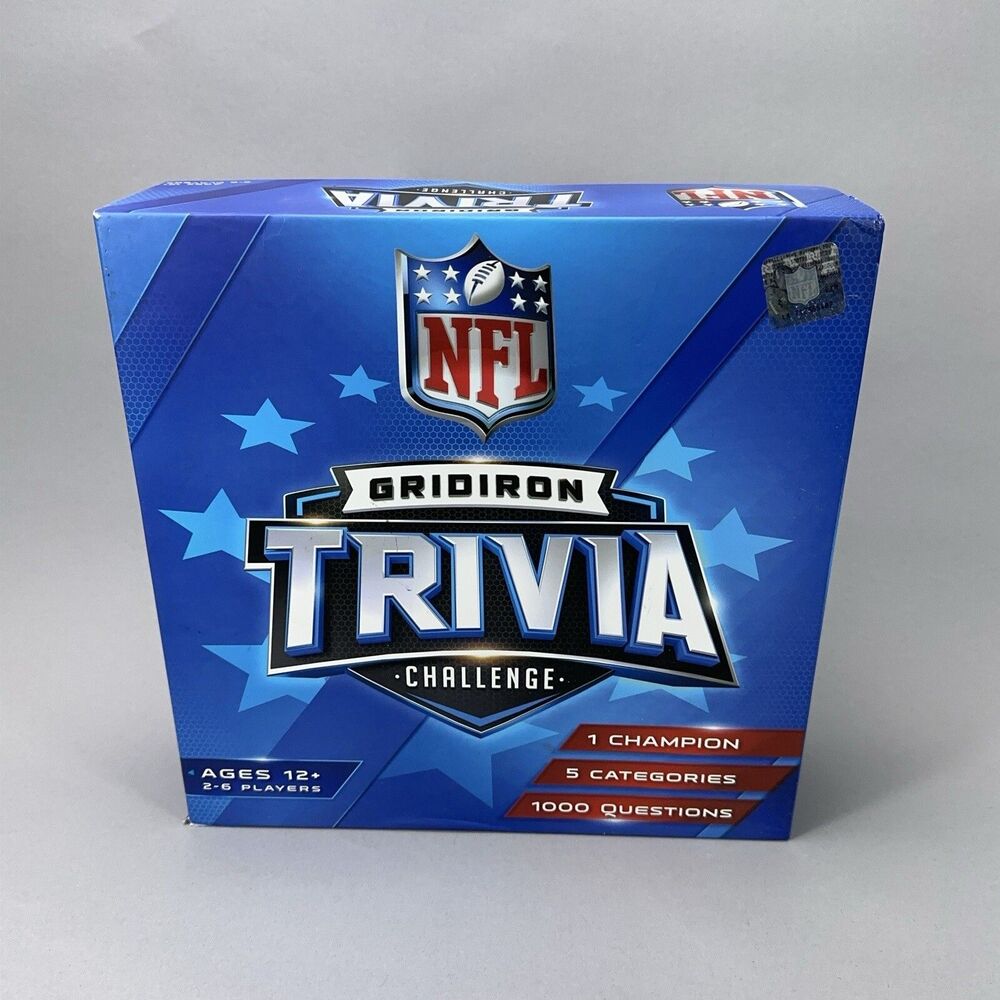 NFL Licensed Gridiron Trivia Football Board Game Challenge Family - Very Good